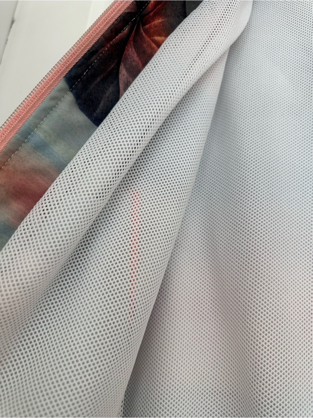 adidas Pink Ribbed Collar Jacket with Blue Tags - Picture 5 of 9